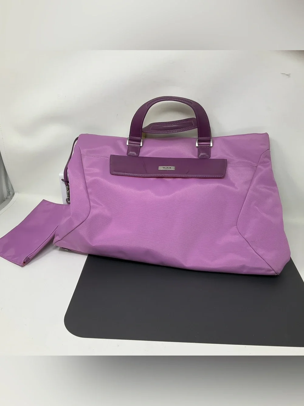 Tumi ballistic nylon Lavender and purple briefcase/satchel